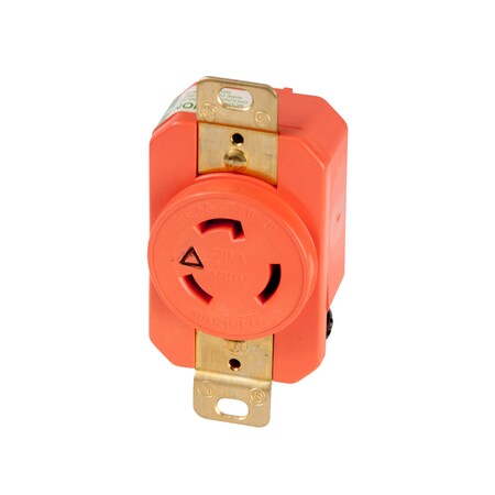 Marinco 206Rig Marinco 20A 250V Receptacle, Locking - Isolated Grnd 206RIG